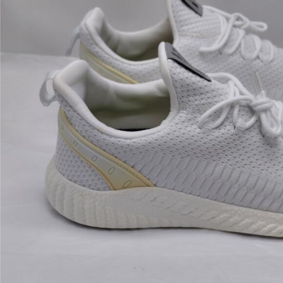 Feethit Mens Sneakers EU45 White Athletic Knit Running Walking Comfort Shoes - Picture 5 of 11